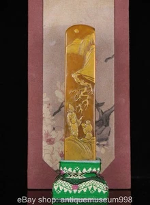 5 " chinesische Tianhuang Shoushan Stein Bergbaum Menschen Siegel Stempel Signet - Bild 1 von 9
