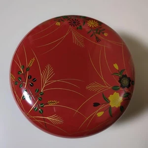 Japan Lackgeschirr Bonboniere 15 cm Durchmesser 10 cm Höhe Lackgeschirr Aufbewahrung Conta - Bild 1 von 3