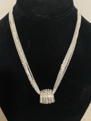 NUEVO EN CAJA Collar Avon Eduardian DÍA A NOCHE Imitación Diamante Racimo 18" MultiHebra Foto 1 de 4