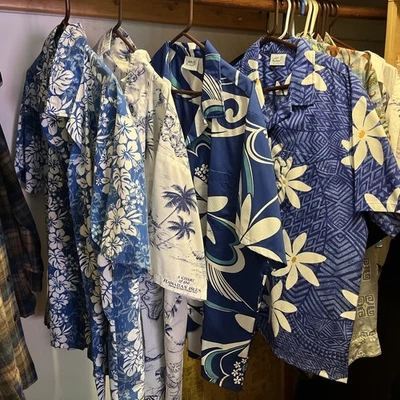 4 estampados vintage de moda jade Aloha Hawaiian XL. Camisa Foto 1 de 4