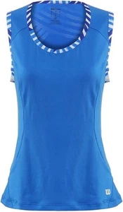Wilson Women’s SP Tulip Tennis Tank Top XS Neptune Blue Athletic Activewear New - Picture 1 of 12