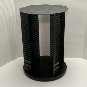 Fellowes 112 CD Rotating Spinner Carousel Storage Tower Rack Black, USA 10557501 - Picture 1 of 7