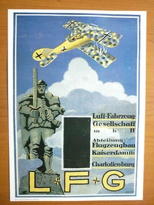 REPRODUCTION AFFICHE LFG LUFT FAHRZEUG GESELLSCHAFT AERONAUTIQUE AVIATION  - Picture 1 of 1