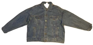 Chaqueta de mezclilla para hombre Hyundai talla XL con logotipo en la espalda hecha en EE. UU. - Imagen 1 de 12