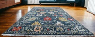 Super Oushak Handmade Oriental Geometric Vegetable Dyed Wool Area Rug 8'4 x 9'10 - Image 1 of 4