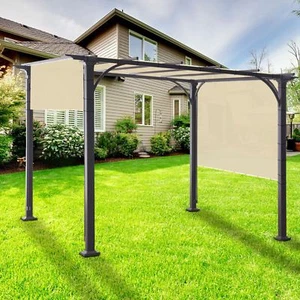 Cubierta de patio toldo con dobladillo lateral recto impermeable de 5' pies - Imagen 1 de 30