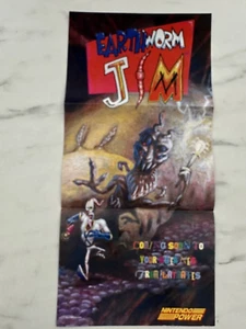 22 x 11 Vintage Nintendo Power POSTER - N64 NES Earthworm Jim - Picture 1 of 1
