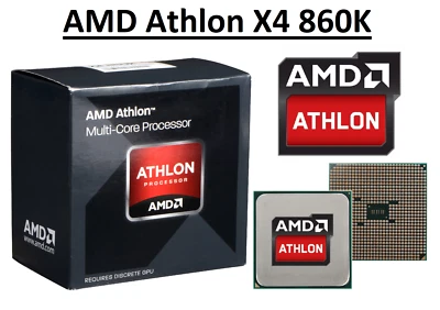 AMD Athlon X4 860K Quad Core Processor 3.7 - 4.0 GHz, Socket FM2+, 95W CPU  - Image 1 of 4