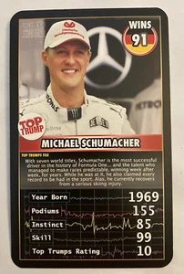 Michael Schumacher Trading Card Top Trumps Grand Prix Heroes Formula 1 F1 One - Picture 1 of 1