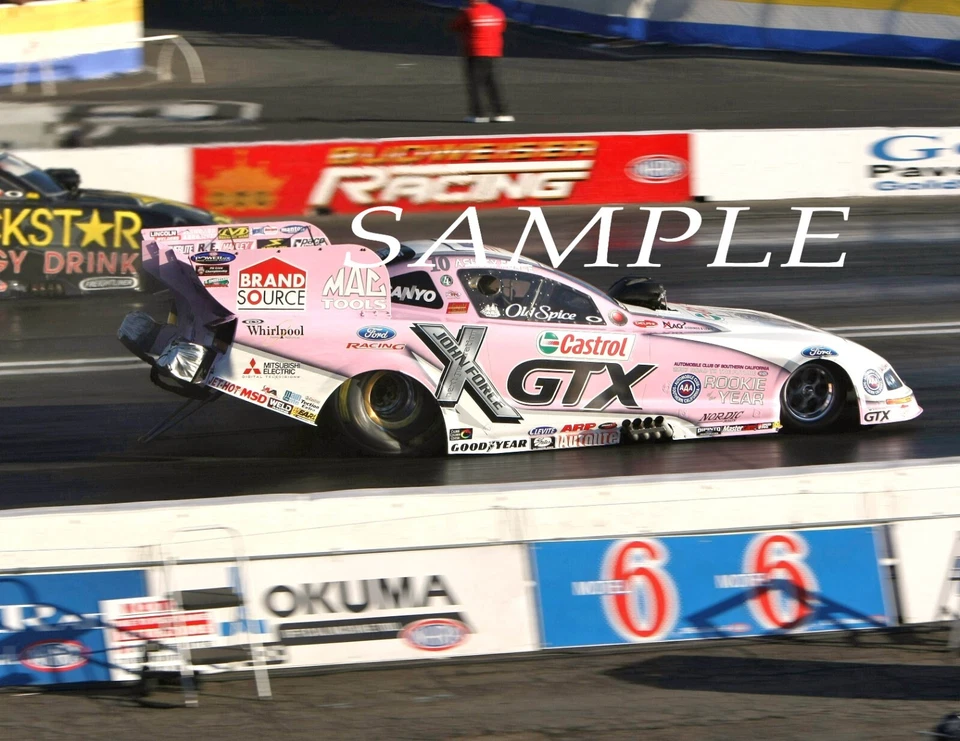 FOTO BRILLANTE ASHLEY FORCE CASTROL ROSA DIVERTIDO COCHE 8X10 #5R Foto 1 de 1