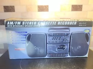 1998 Lenoxx Sound Portable AM/FM Stereo Cassette Recorder CT-737 Boombox New - Picture 1 of 5