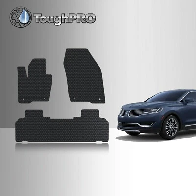 Alfombrillas ToughPRO negras para Lincoln MKX All Weather ajuste personalizado 2016-2018 Foto 1 de 4