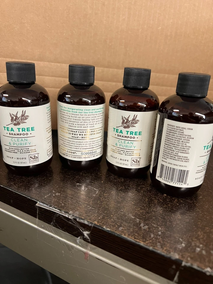 Soapbox Tea Tree Clean & Purify Travel Size Shampoo