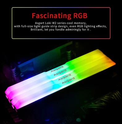 DDR4 RAM Asgard Loki RGB 2X8GB3200MHZ RGB/2X16GB 3200MHZ RGB LIFETIME WARRANTY - Image 1 of 4