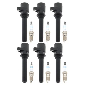 Bosch 6 Ignition Coils 6 Platinum Spark Plugs Kit For Mazda Tribute 3.0 V6 - Picture 1 of 1
