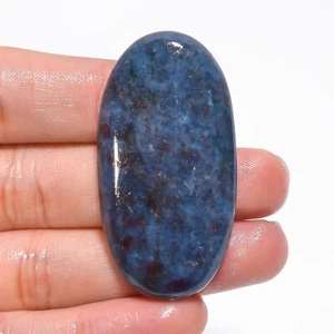 Blue Ruby Fuchsite Oval Shape Cabochon Loose Gemstone 109 Ct. 50X26X7 mm GC-7910 - Picture 1 of 1