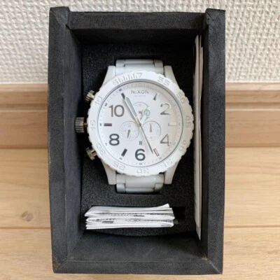 NIXON 51-30 cronógrafo reloj de cuarzo todo color blanco - Imagen 1 de 4