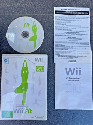 Wii Fit Nintendo Game Disc With Manual [Requires Balance Board to Play] PAL - Image 1 of 2