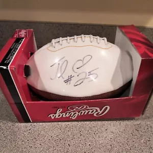 JAMAAL CHARLES SIGNED AUTOGRAPHED FOOTBALL KANSAS CITY CHIEFS BRONCOS NFL in box - Picture 1 of 13