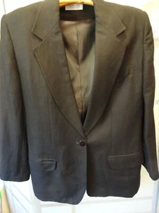 NWOT Ladies VTG Giorgio Sant' Angelo Linen Rayon Blazer Jacket - SZ 14 - Picture 1 of 5