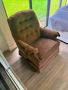 Recliner Chair Manual Reclining Sofa Cup Holders Brown - Picture 1 of 3