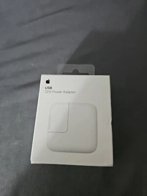 New Genuine Apple 12W USB Power Adapter - White MD836LL/A - Factory Sealed Box  - Image 1 of 4