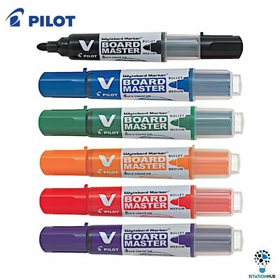 Pilot V Board Master Whiteboard Marker | Bullet Medium | Home Office School - Image 1 of 4