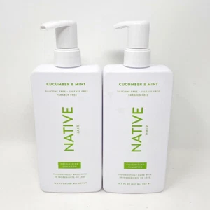 2 - Native SHAMPOO Cucumber & Mint Hair Volumizing Silicone Sulfate Free NEW - Picture 1 of 3