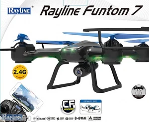 RC Quadrocopter Rayline Funtom 7 WIFI C 2.4 GHz 4 Kanal 6 Achsen Gyroskop Drohne - Picture 1 of 7