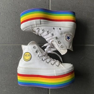 Converse X Miley Cyrus Pride Platform Chuck Taylor All Star Shoes Size US 5 UK 3 - Picture 1 of 14