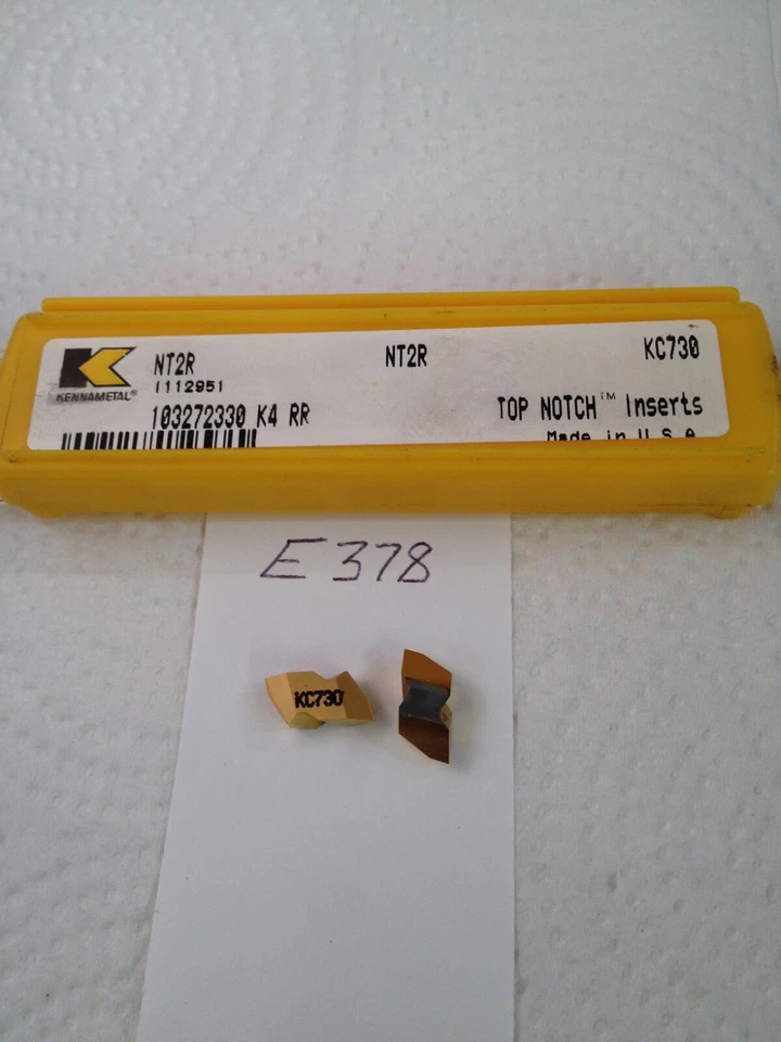 4 Kennametal NT2R Top Notch Carbide Inserts Kc810 Grade