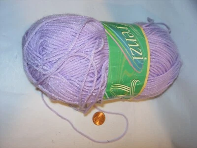 RENZI LAVENDER CRAFTS ACRYLIC NYLON KNITTING CROCHET DESIGNER YARN BLANKET 100G — 第 1/4 张图片