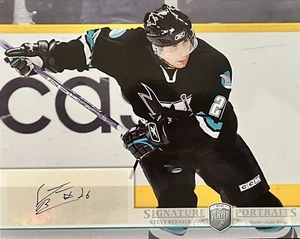 Steve Bernier 2006-2007 Auto Autographed SP-SB Be A Player Portraits 8x10 Sharks - Picture 1 of 3