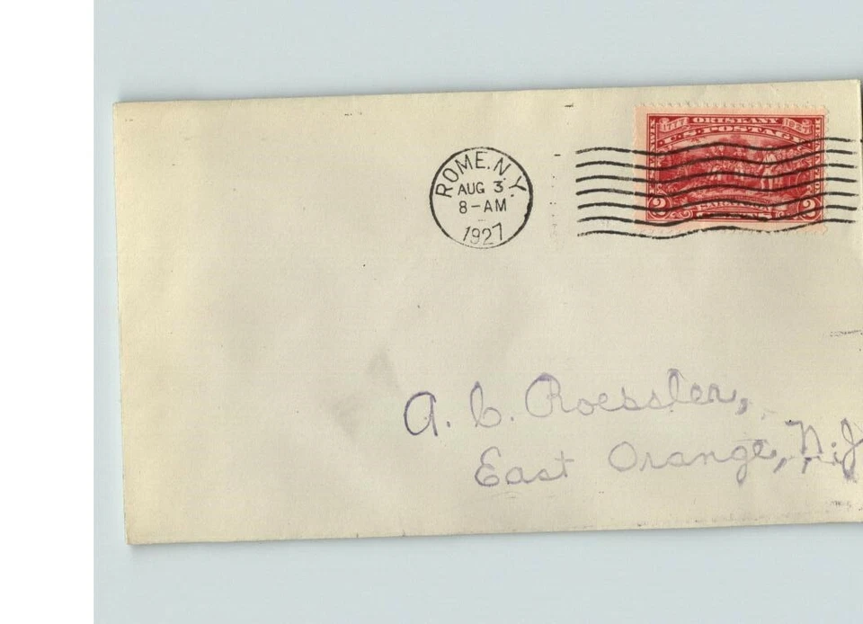 BURGOYNE CAMPAIGN, 1927 # 644 canc. Rome, New York, to Roessler, FDC - Image 1 of 1