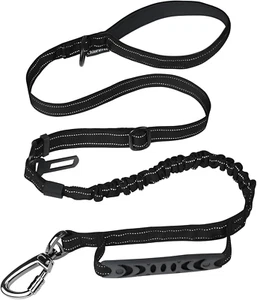 Heavy-Duty Bungee Dog Leash, Shock-Absorbing, Multifunctional, Comfortable Grip - Picture 1 of 11
