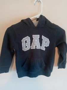 GAP Youth Kids Dark Gray Pullover Hoodie Sweatshirt Size 5 Yrs - Picture 1 of 3