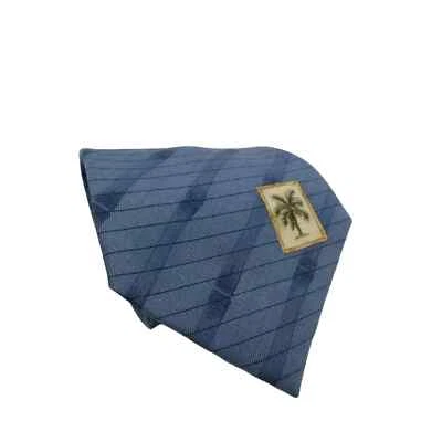 Corbata de seda Tommy Bahama para hombre 2 tonos azul a rayas diagonales Foto 1 de 3