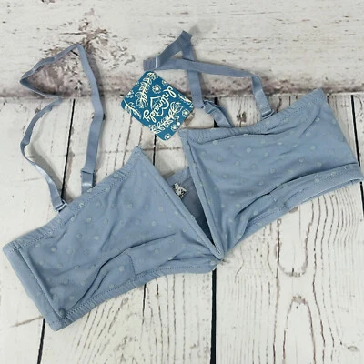 Free People Intimately Bandeau Bra Small Sierra Convertible Stretch Light Blue  - Image 1 of 4