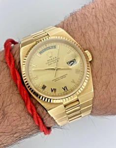 Rolex Presidential 19018 Day Date 36mm Oyster Quartz 18k Solid Yellow Gold Roman - Picture 1 of 24