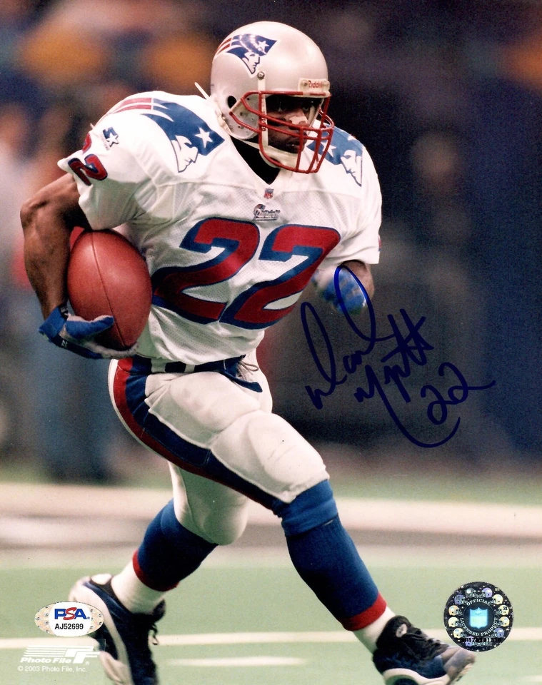 Dave Meggett autographed signed 8x10 photo NFL New England Patriots PSA COA - Image 1 of 1
