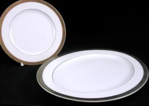 Sango CARLOTTA Bread & Butter Plate & 12" Platter 3628 GREAT CONDITION - Picture 1 of 1