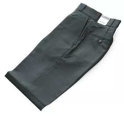 FLYING CROSS Men's Dark Green UNHEMMED "Visa System 3" Uniform Pants #34206 NEW - Image 1 of 2