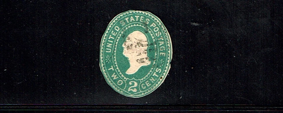 1887- U.S. STAMPED ENVELOPE 2c Green  Washington U70  Sc#U311 Scarce!!^ - Image 1 of 1