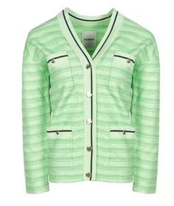 Sandro Paris Women's Cardigan Size 0 SFPCA00584 - Picture 1 of 12