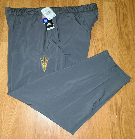 $80 Adidas Men's Arizona State University Sun Devils Woven 2XL Pants GE2813 NWT Cover
