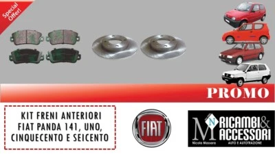 Kit freni anteriori: Fiat Panda 141, Uno, Cinquecento, Seicento - Immagine 1 di 2