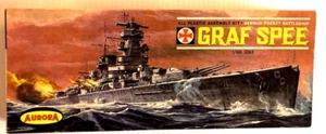 Unbenutzter neuer Aurora 1962 Graf Spee German Pocket Battleship Modellbausatz 1:600 Litho - Bild 1 von 7