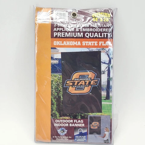 Oklahoma State University Flag Oversized 44"x28" Banner Premium Indoor/Outdoor Cover