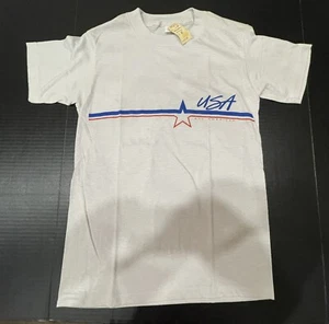 NWT Vintage Millers Outpost 80's Mens USA T-shirt White Sz Med - Made In USA - Picture 1 of 11