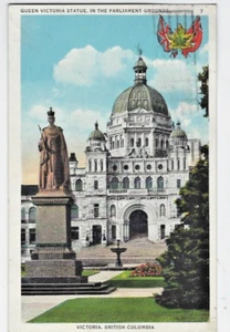 1934 KANADA, VICTORIA Victoria Statue, Parlamentsgelände - Bild 1 von 2